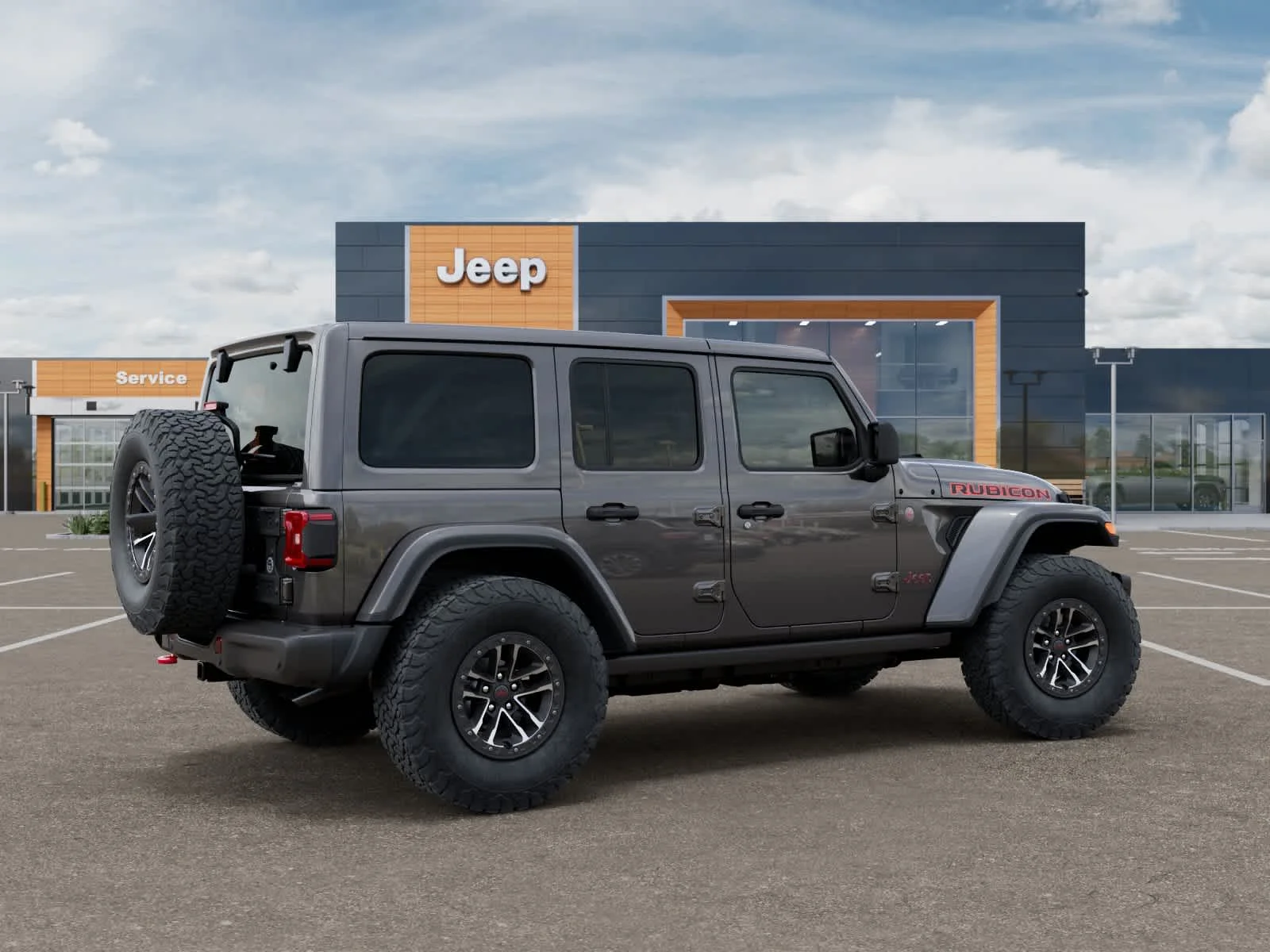 New 2027 Granite Crystal Metallic Clearcoat Jeep Rubicon X image 4