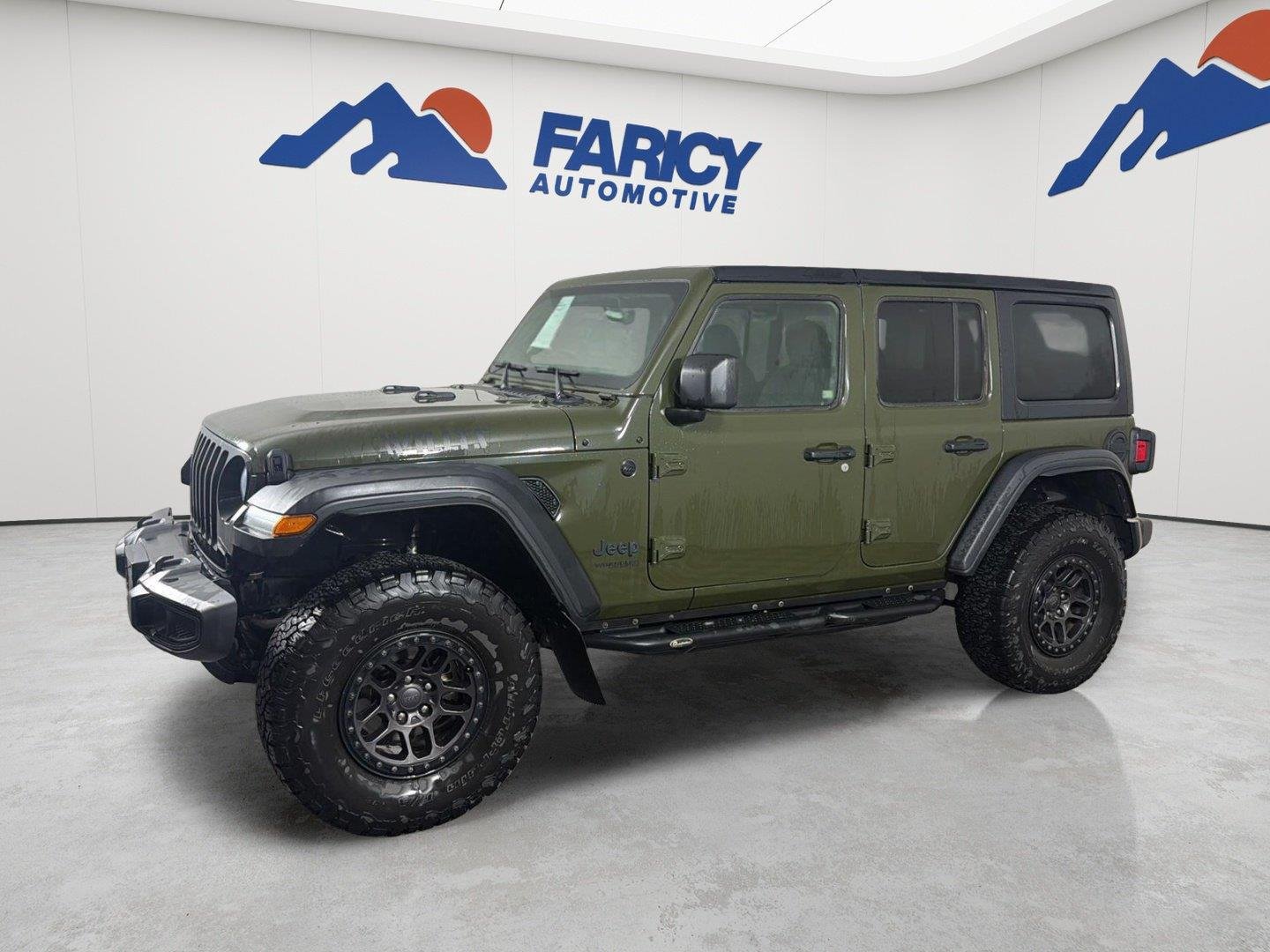 Used 2022 Sarge Green Clearcoat Jeep Unlimited Willys image 7