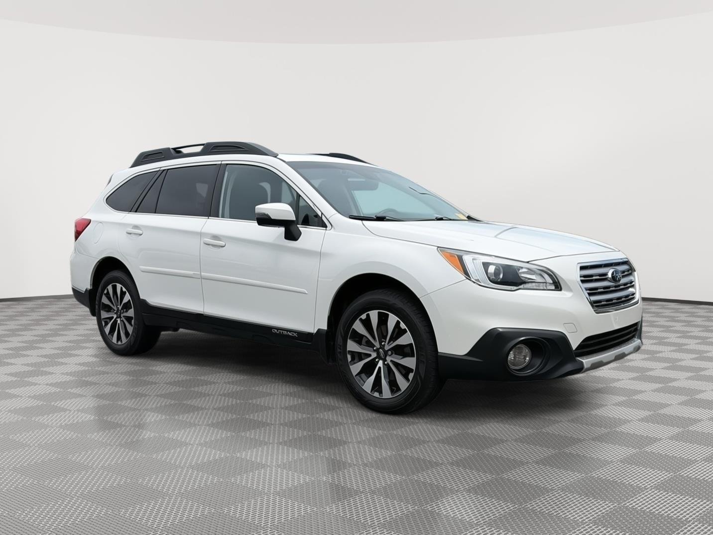 Used 2017 Crystal White Pearl Subaru Limited image 1