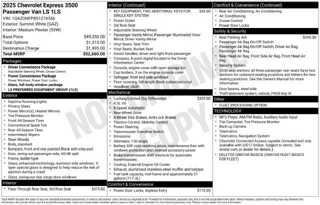 2025 Chevrolet Express Passenger LS - Photo 25