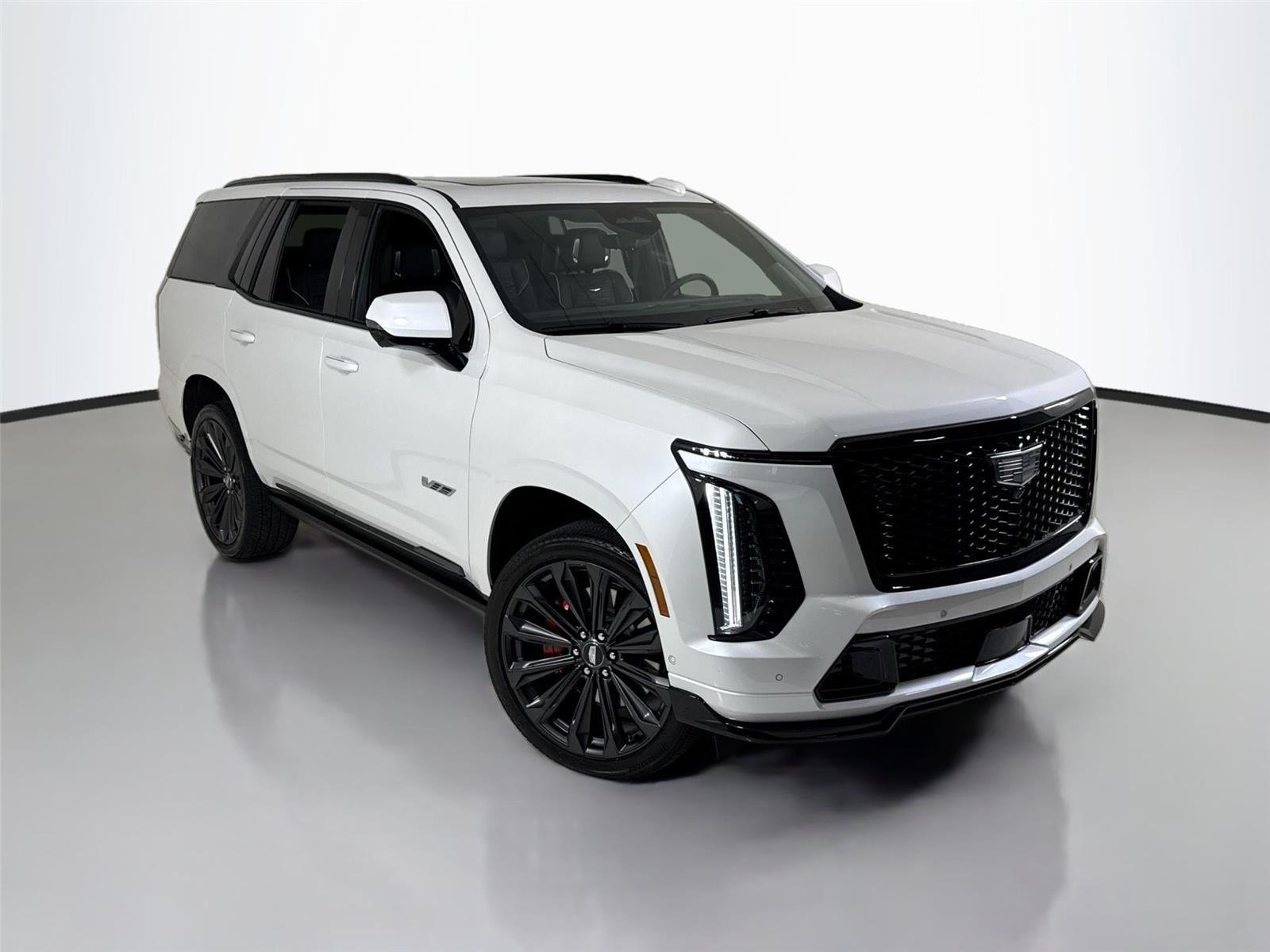 Used 2025 Crystal White Tricoat Cadillac AWD V-Series | Rear TVs | Super Cruise image 52