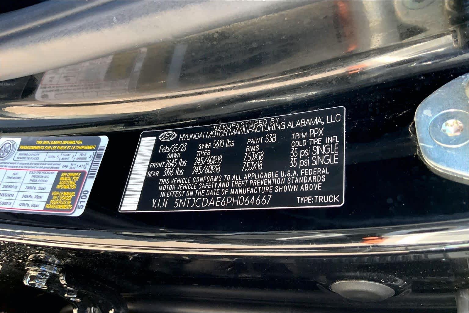 Used 2023 Phantom Black Hyundai SEL image 30