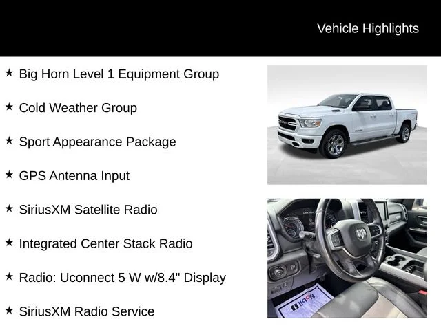 Used 2022 White Ram Big Horn/Lone Star image 8
