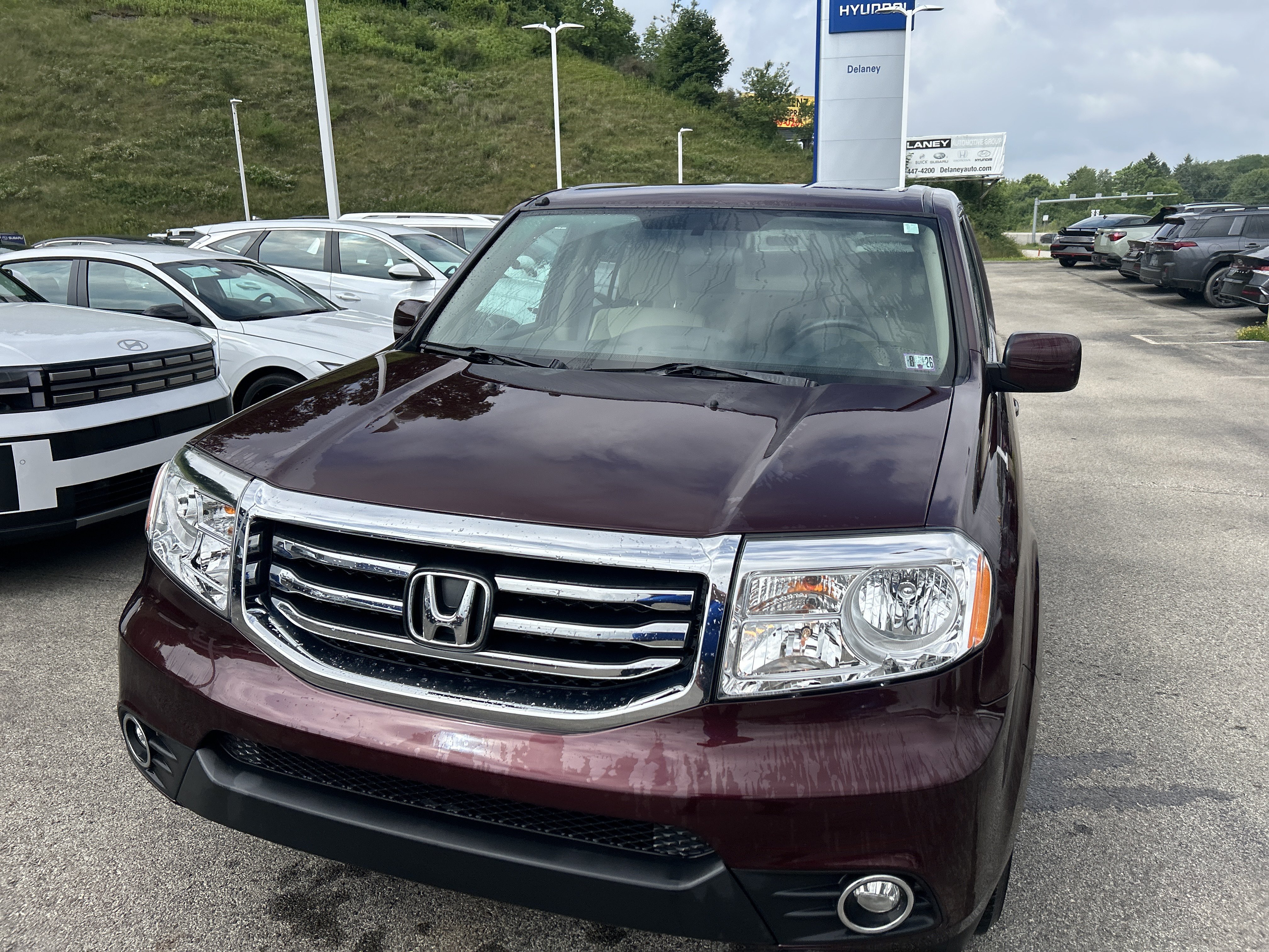 Used 2014 Dark Cherry Pearl Honda EX image 11