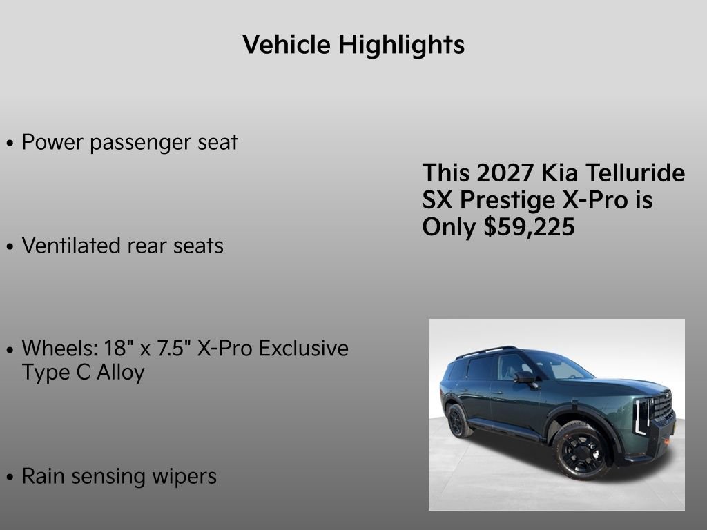 New 2027 Black Jade Green Kia X-Pro SX Prestige image 35