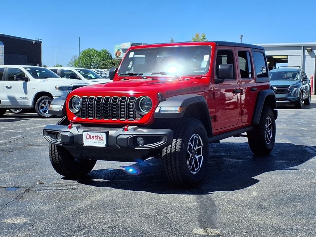 Used 2024 Jeep Wrangler 4-Door Rubicon with VIN 1C4PJXFG6RW268599 for sale in Kansas City