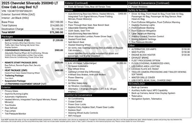 Used 2025 Summit White Chevrolet LT image 4