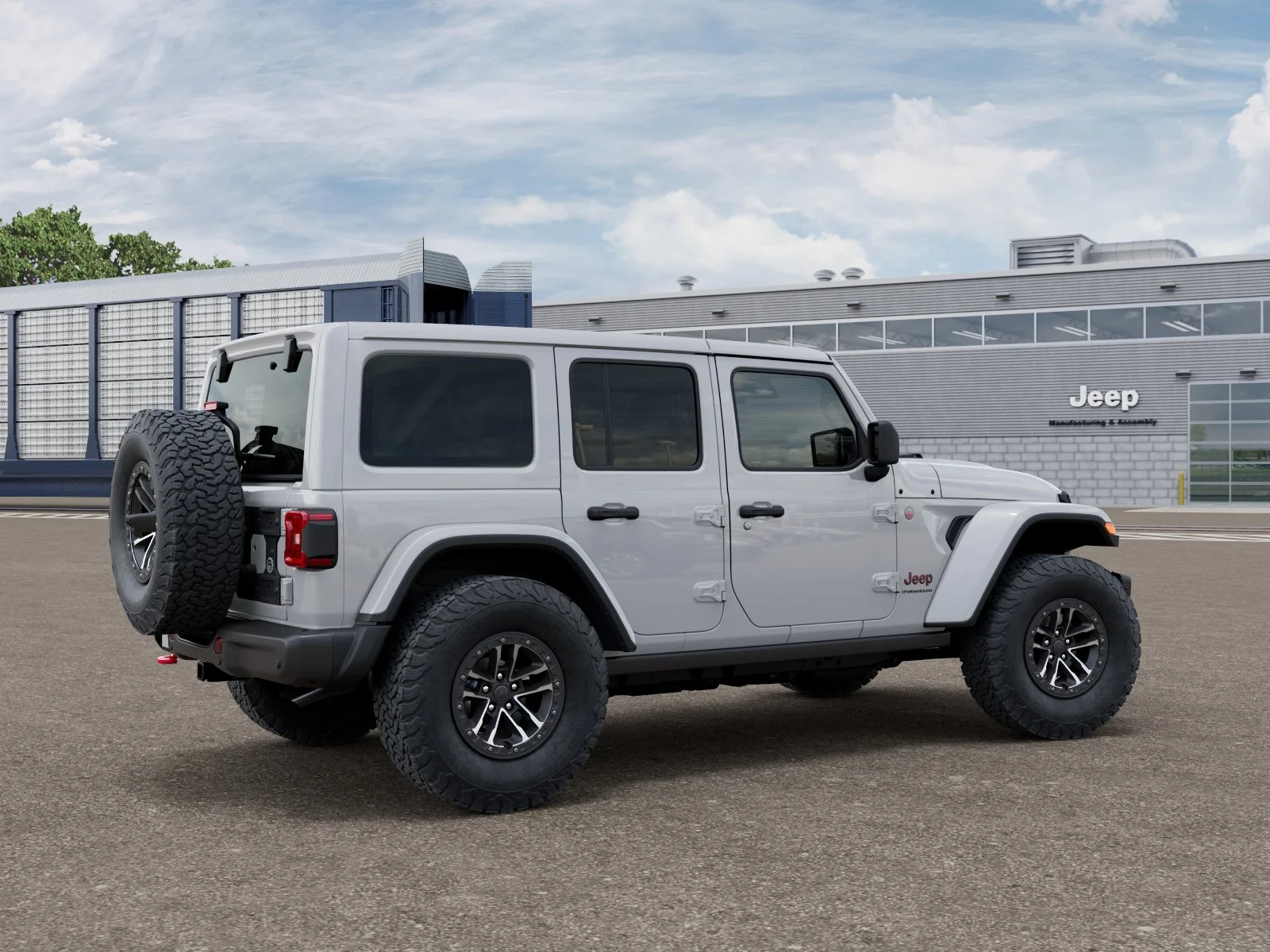 New 2026 Bright White Clear-Coat Exterior Paint Jeep Rubicon X image 2