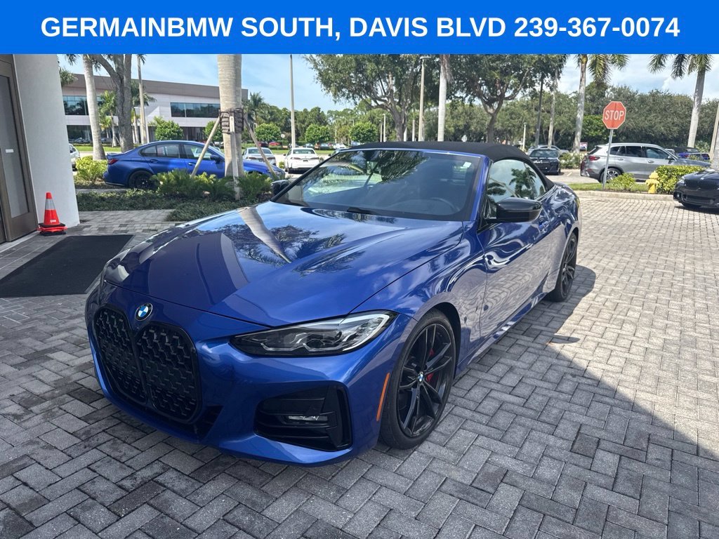 Used 2021 Blue Metallic BMW 430i image 2