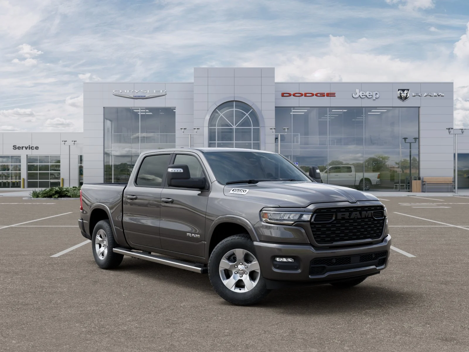 New 2025 Granite Crystal Metallic Clear-Coat Exterior Paint RAM Big Horn/Lone Star image 45