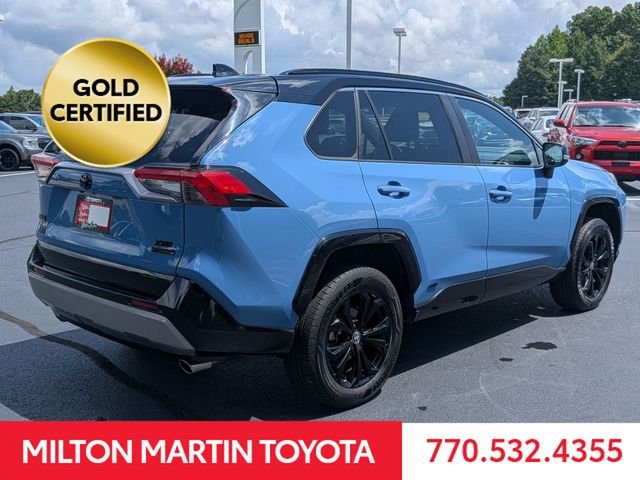 Certified Used 2022 Blue Toyota XSE image 3