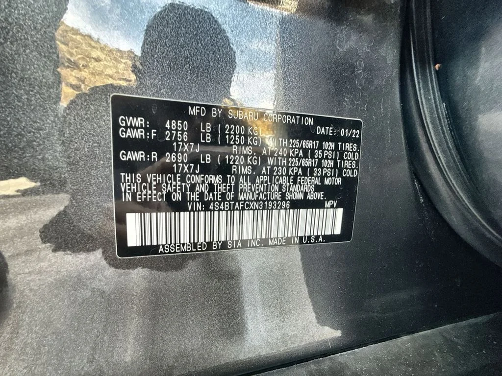 Used 2022 Magnetite Gray Metallic Subaru Premium image 27