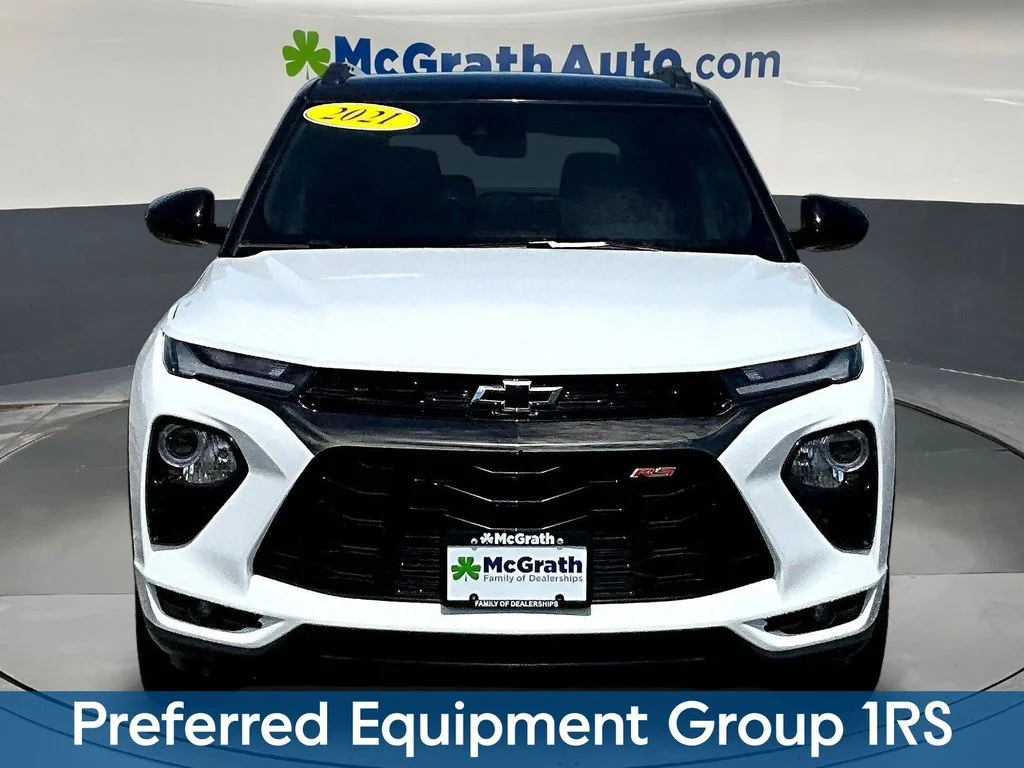 Certified Used 2021 White Chevrolet RS image 2