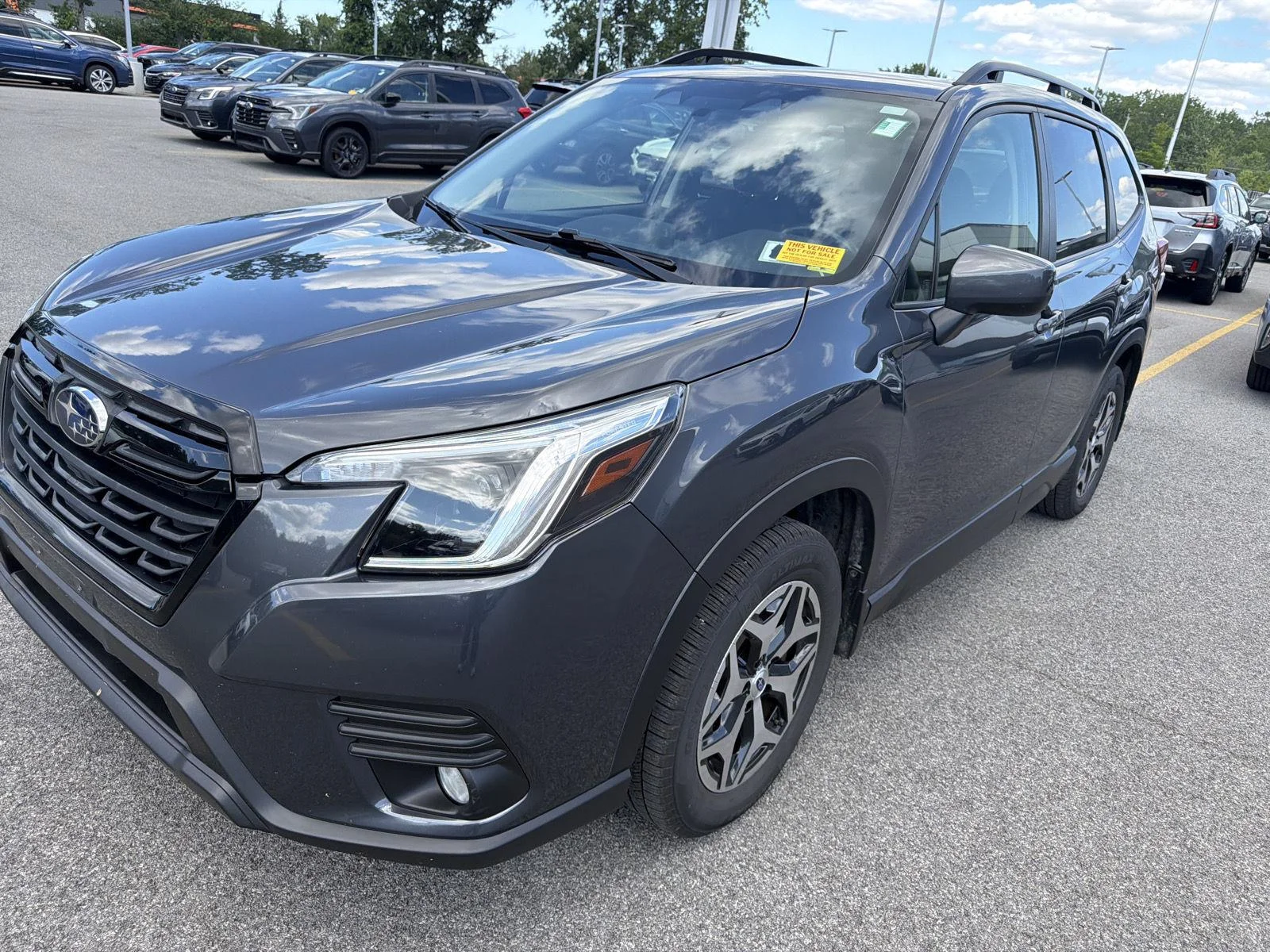 Used 2022 Magnetite Gray Metallic Subaru Premium image 3