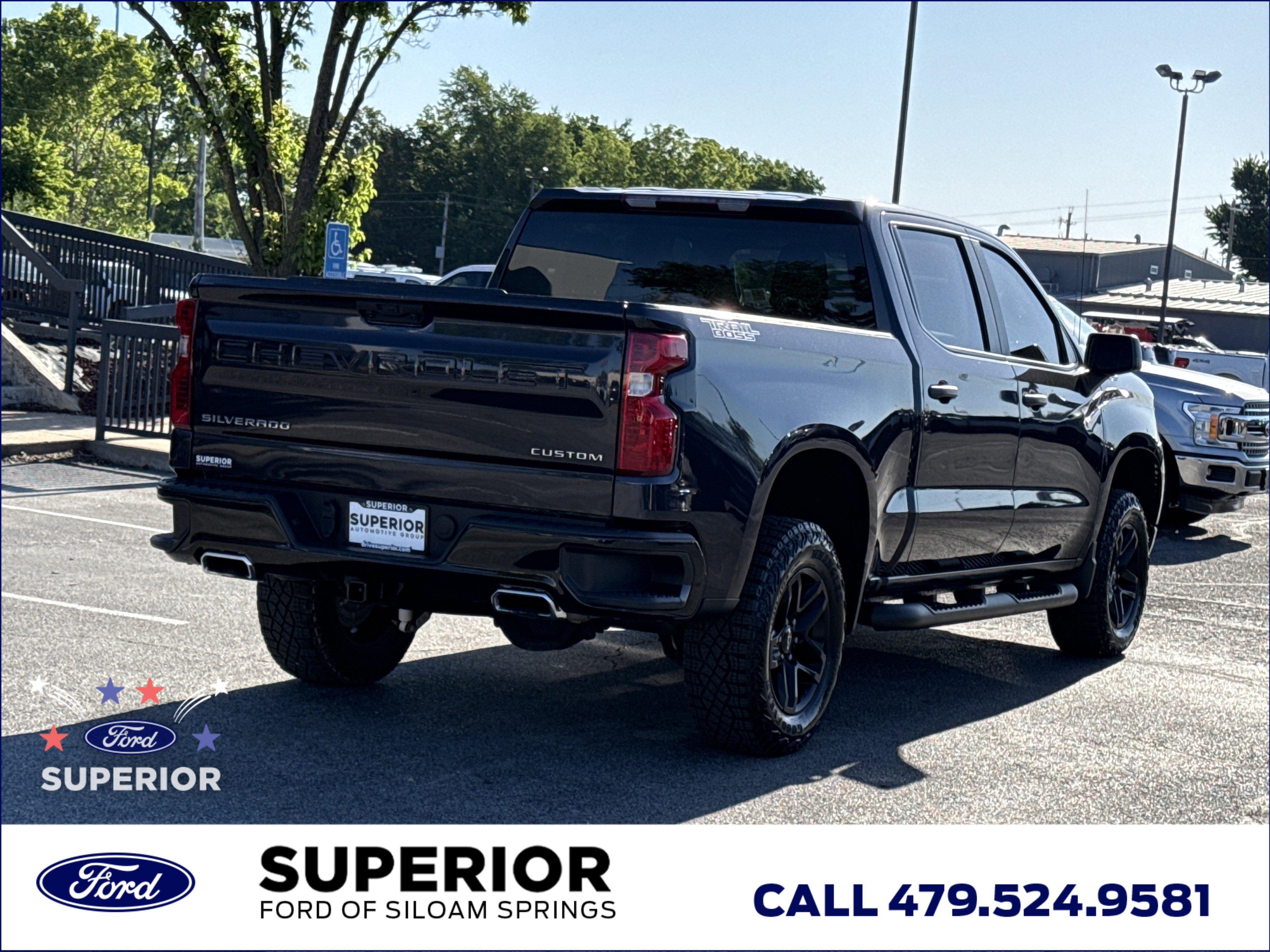 Used 2023 Dark Ash Metallic Chevrolet Custom Trail Boss 4WD image 3