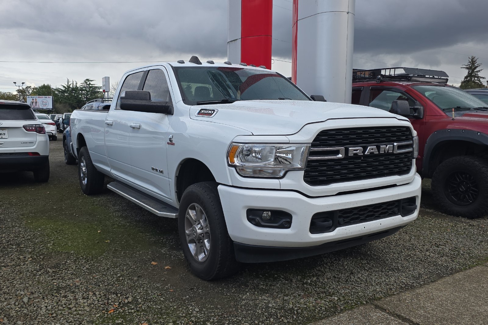 Used 2022 Bright White Clearcoat Ram Big Horn image 2