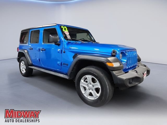 Certified Used 2022 Blue Jeep Unlimited Sport S image 7