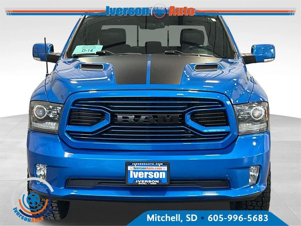 Used 2018 Hydro Blue Pearlcoat Ram Sport image 3