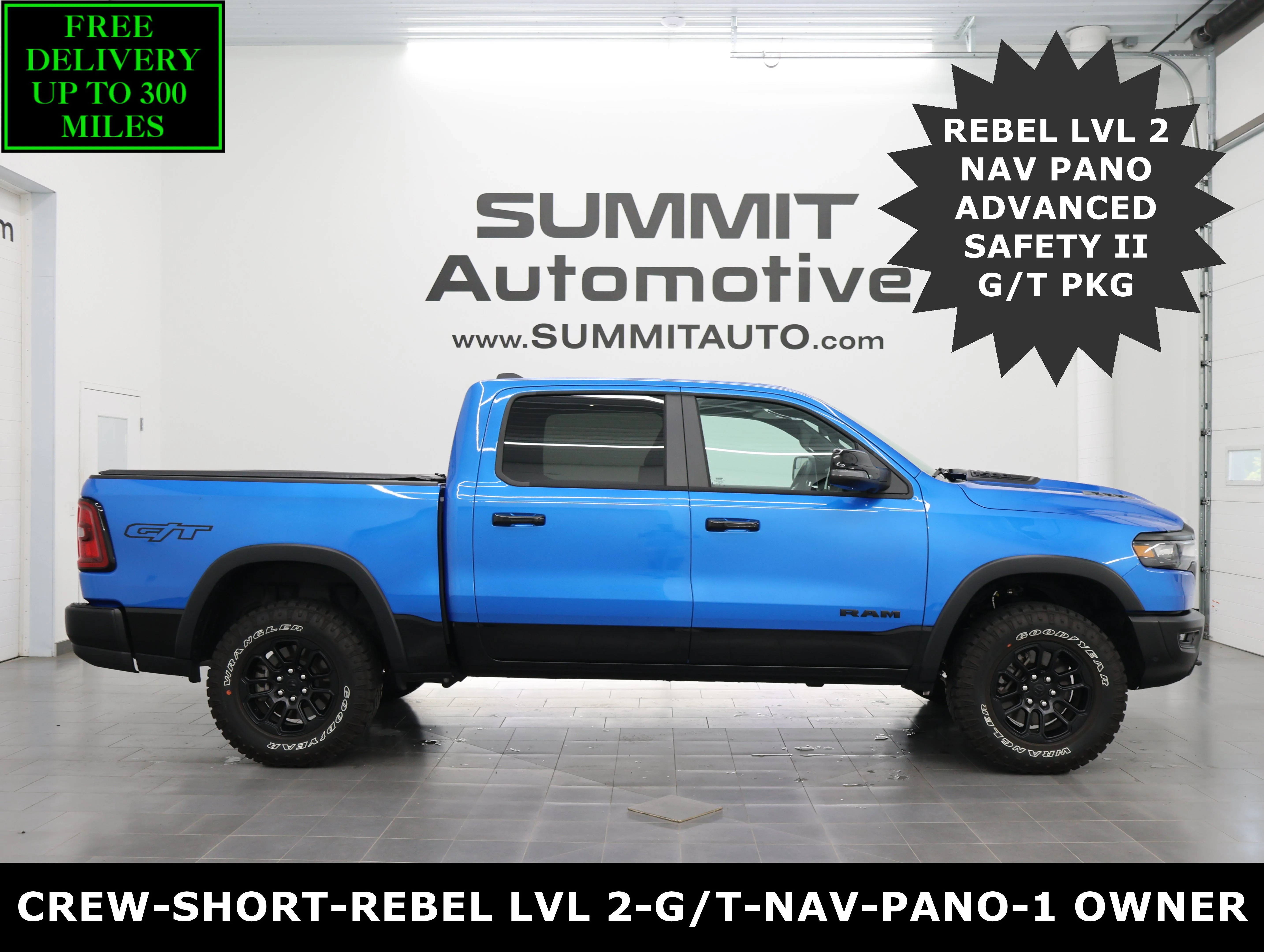 Used 2025 Hydro Blue Pearlcoat Ram Rebel image 1