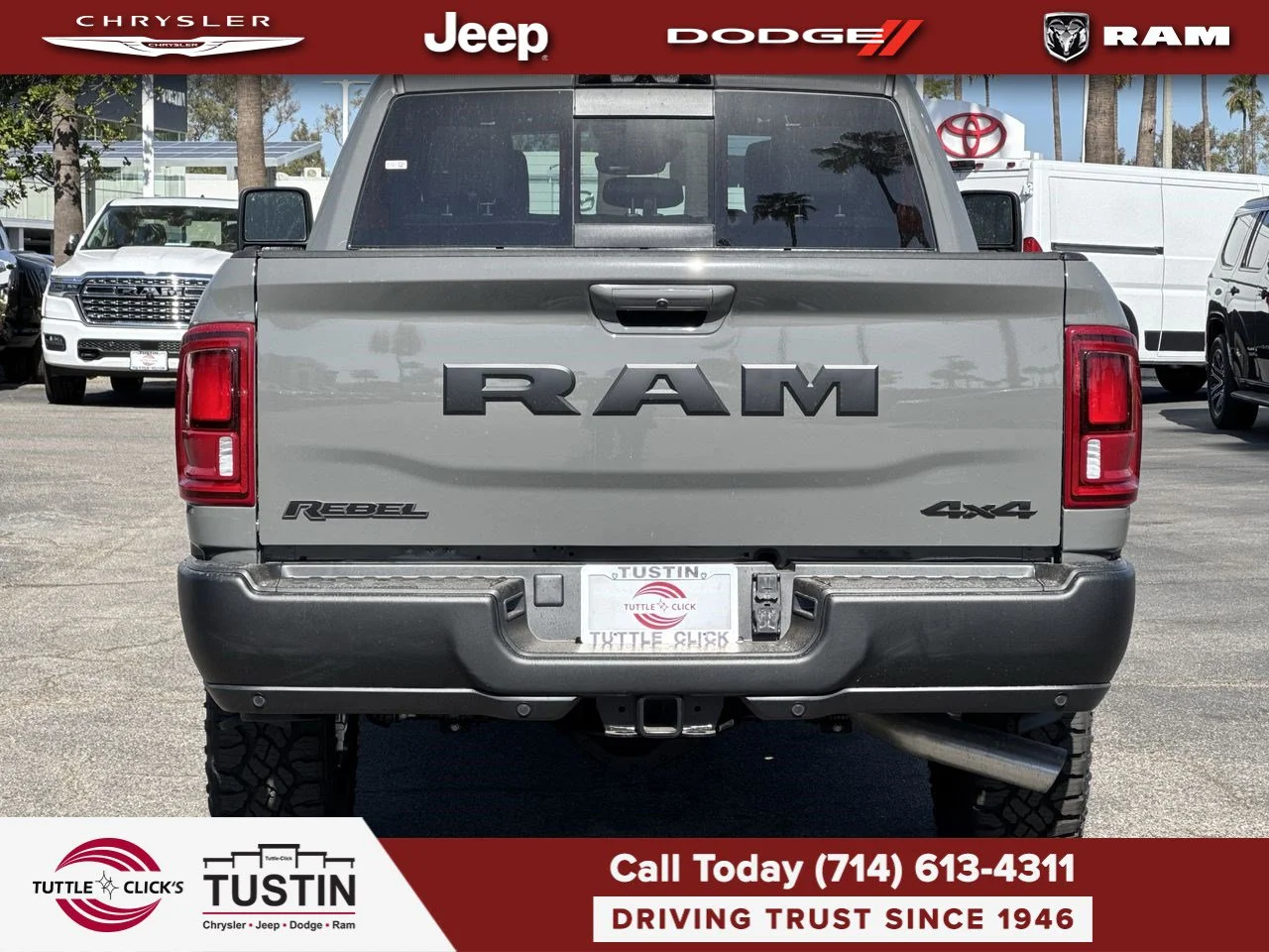 New 2027 Ceramic Gray Clear-Coat Paint RAM Rebel image 11