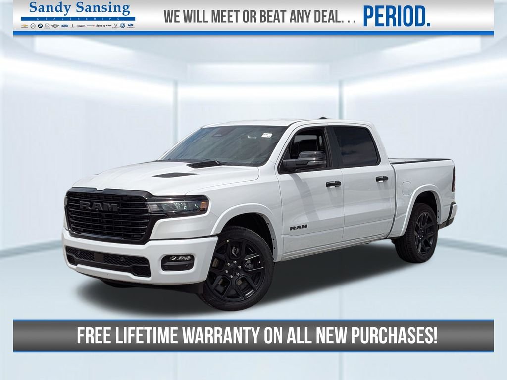 New 2026 Bright White Clear-Coat Exterior Paint RAM Laramie image 1
