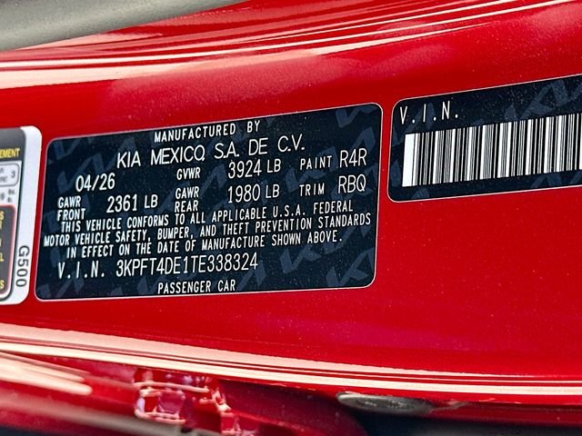 New 2026 Currant Red Kia LXS image 31