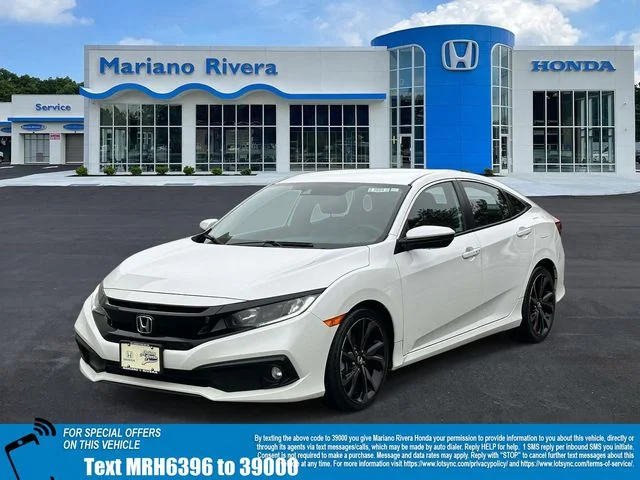 Certified 2020 Honda Civic Sport with VIN 2HGFC2F87LH556396 for sale in Port Jefferson Station, NY