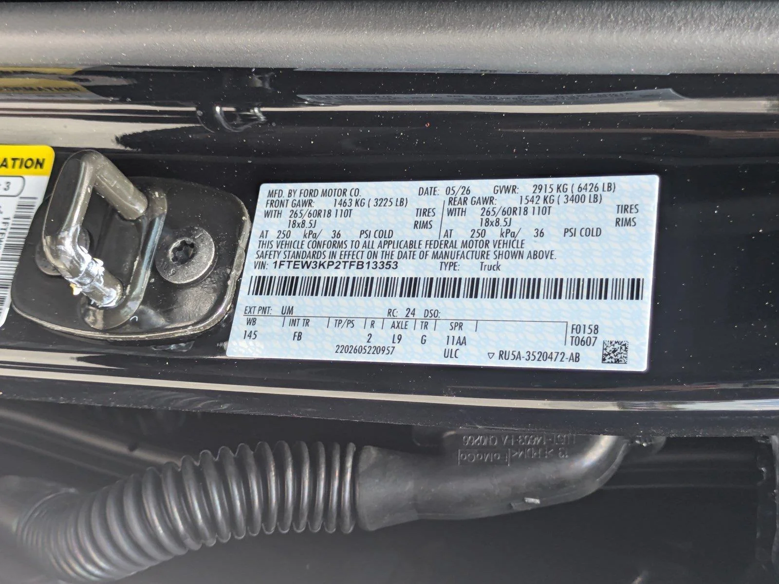 New 2026 Agate Black Metallic Ford XLT image 21