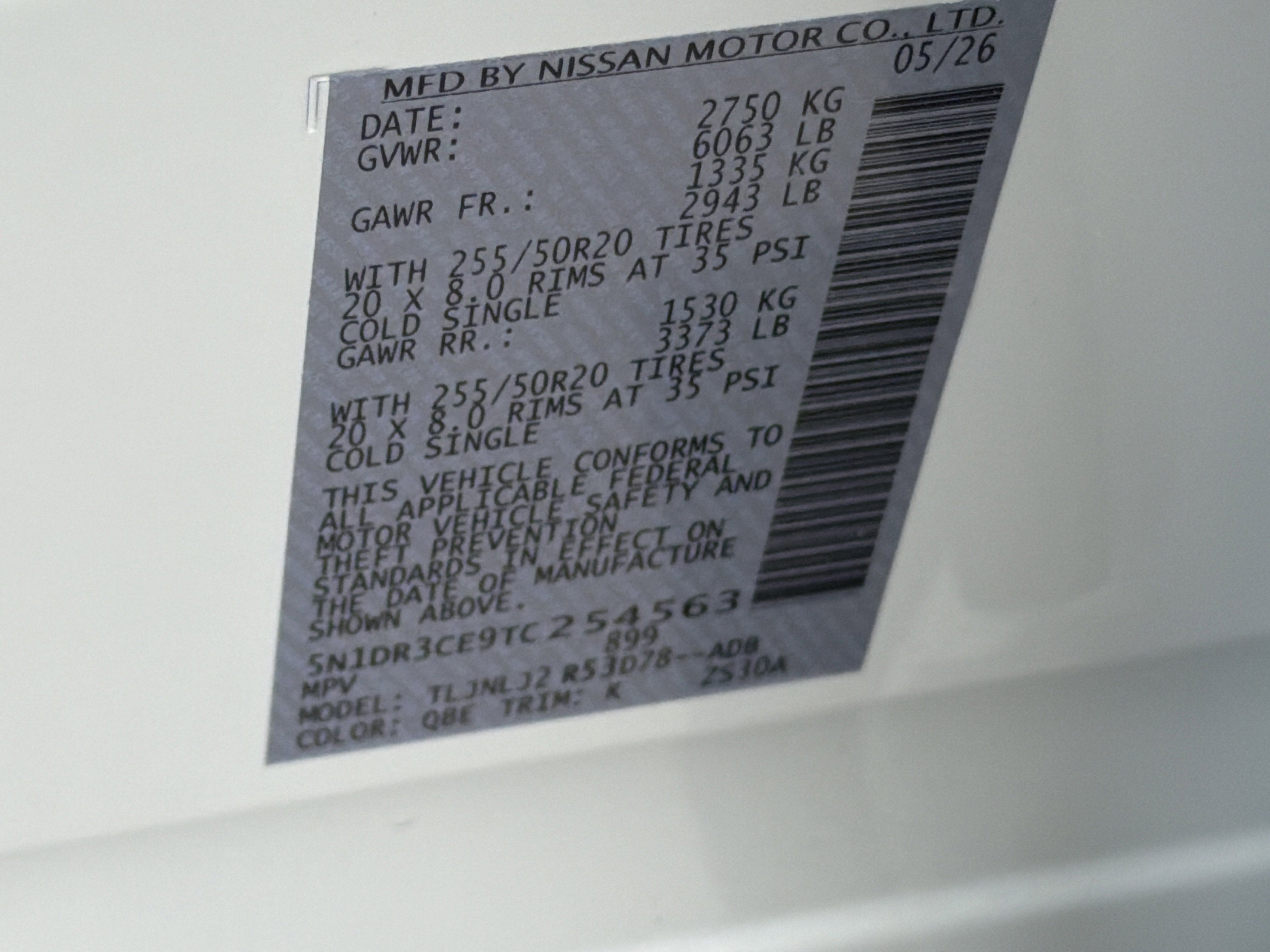 New 2026 Everest White Pearl Tricoat Nissan SL image 35