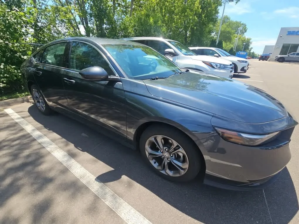 Certified Used 2024 Meteorite Gray Metallic Honda EX image 3