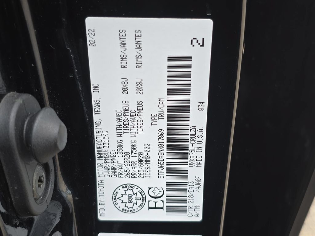 Used 2022 Black Toyota Limited image 23