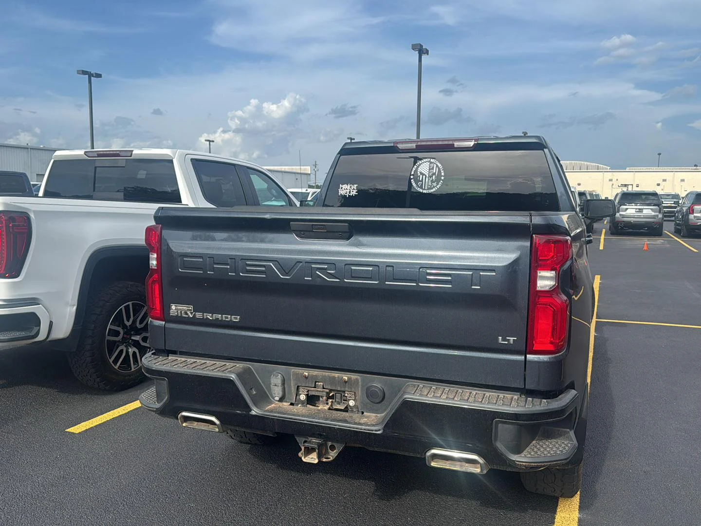 Used 2021 SHADOW GRAY METALLIC Chevrolet LT Trail Boss image 14