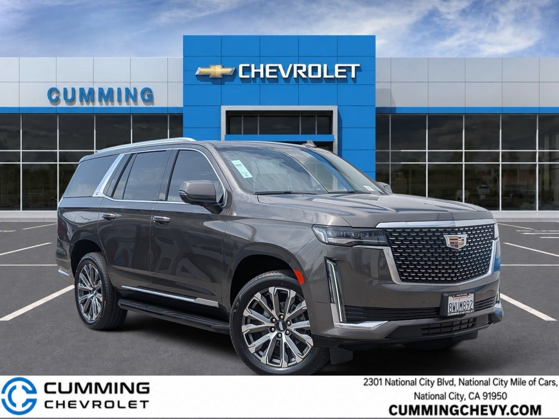 Used 2021 DARK MOCHA METALLIC Cadillac Premium Luxury image 1