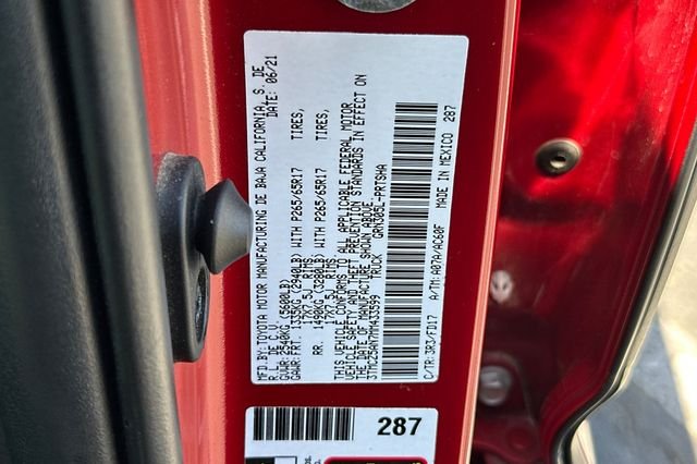 Certified Used 2021 Red Toyota TRD Sport image 28