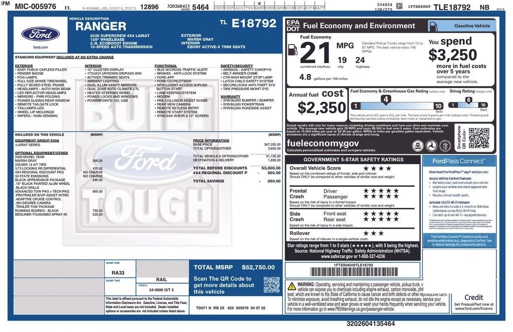 Used 2026 Gray Ford Lariat image 41