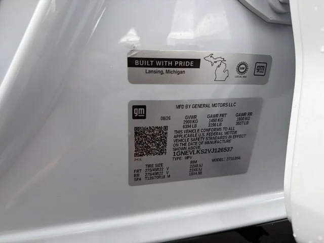New 2027 Polar White Tricoat Chevrolet RS image 33
