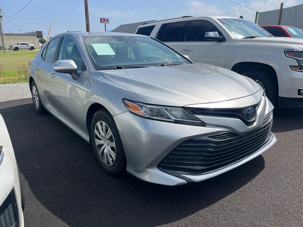 Used 2020 Celestial Silver Metallic Toyota Hybrid LE image 2