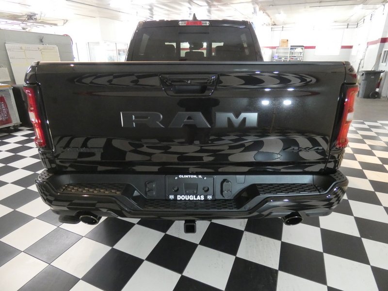 New 2027 Diamond Black Crystal Pearl-Coat Exterior Paint RAM Laramie Crew Cab 5