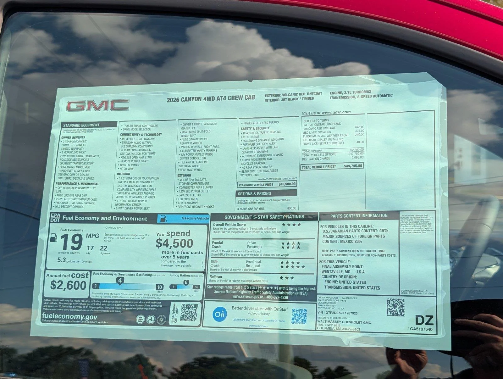 New 2026 Volcanic Red Tintcoat GMC AT4 image 26