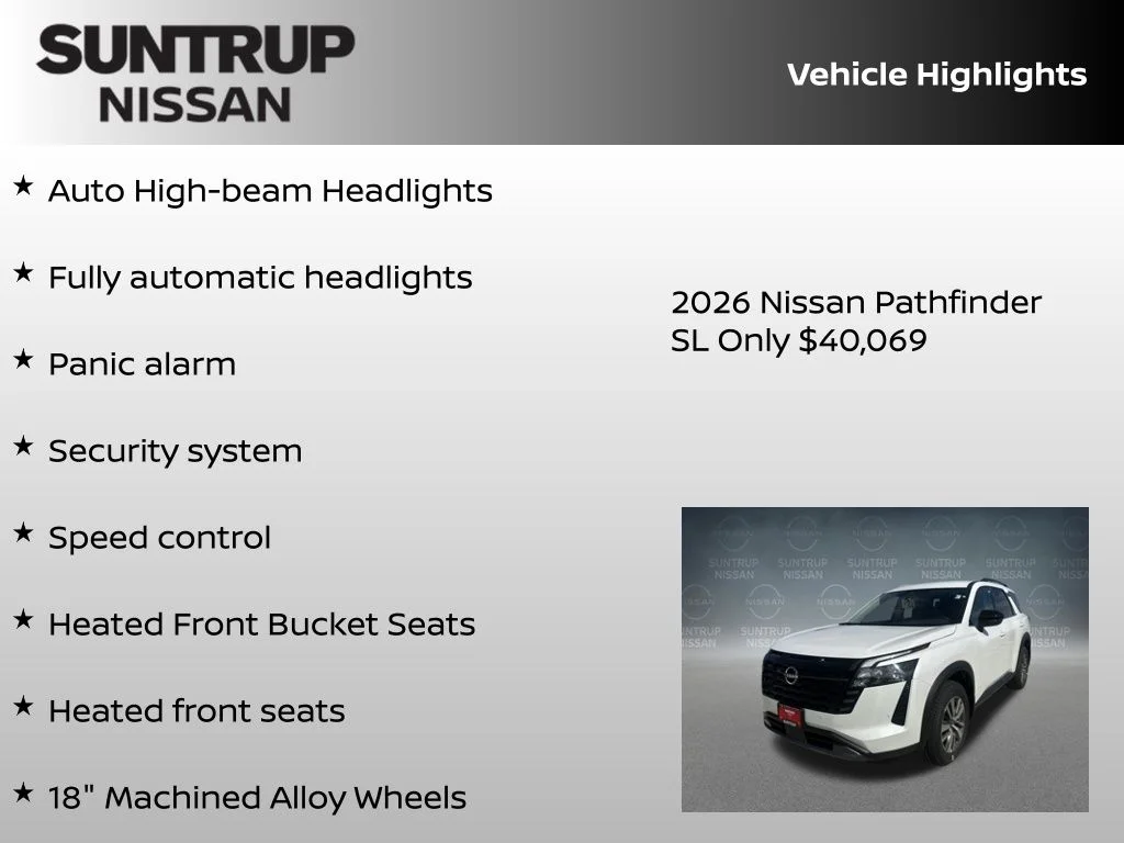 New 2026 White Nissan SL image 30