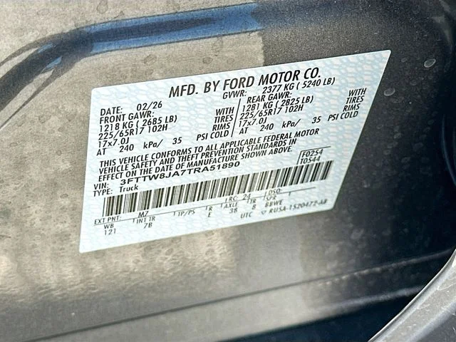 New 2026 Gray Metallic Ford XLT image 19