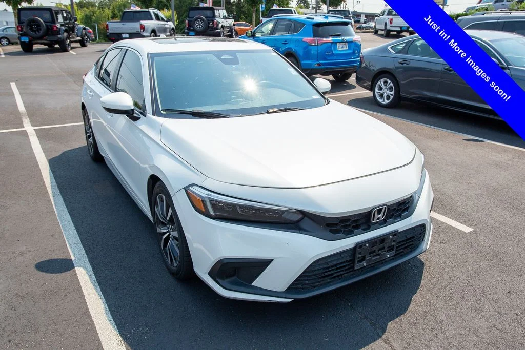Certified Used 2023 Platinum White Honda EX-L image 1