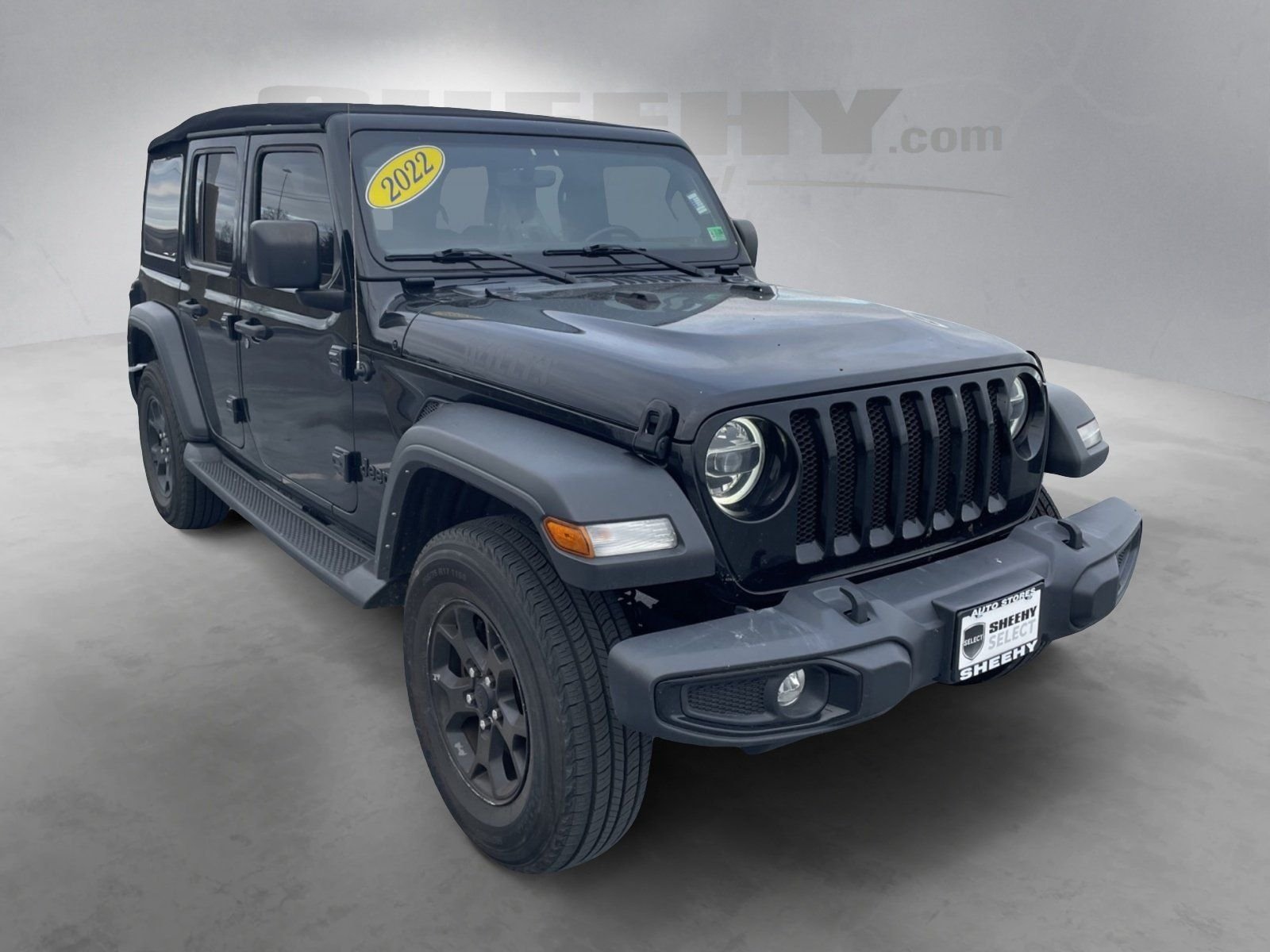 Used 2022 Black Jeep Unlimited Willys image 2