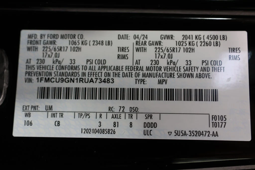 Used 2024 Black Metallic Ford Active image 29