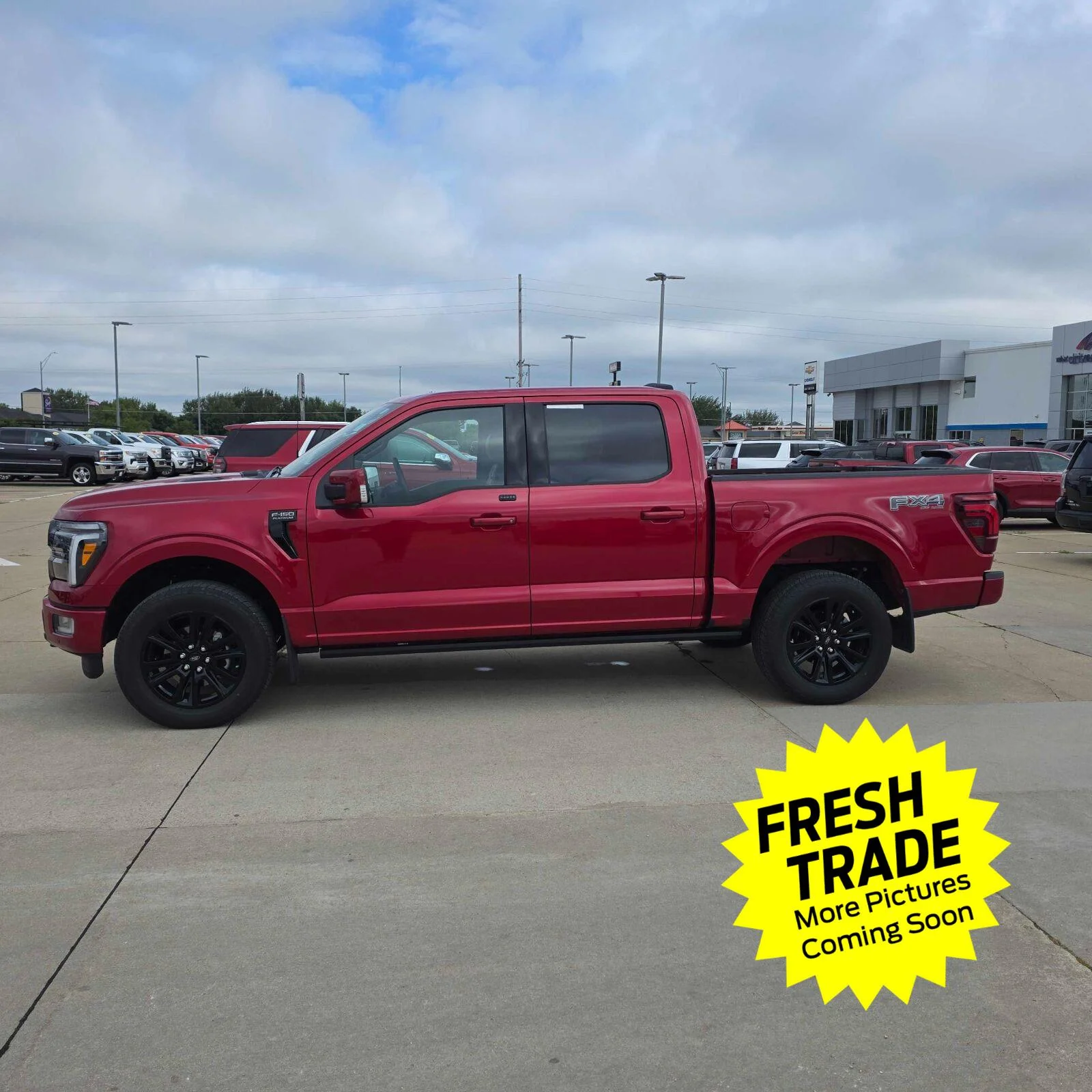 Used 2025 Rapid Red Metallic Tinted Clearcoat Ford Platinum image 9