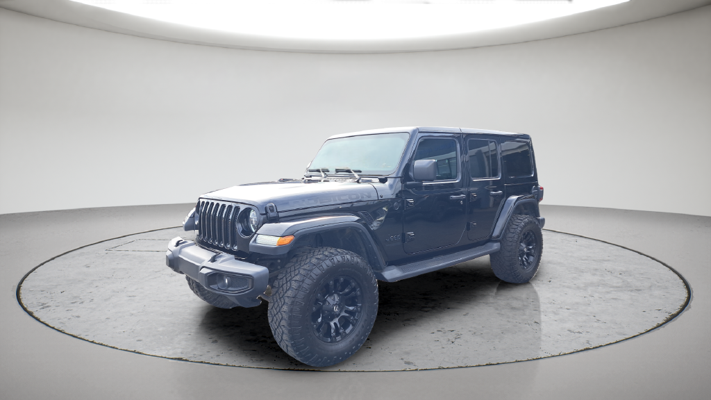 Used 2020 Black Jeep Unlimited Sahara Altitude image 1