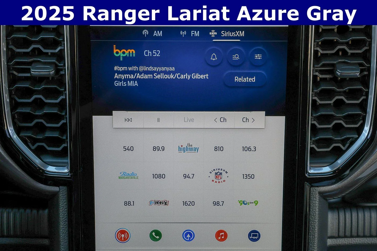 New 2025 Azure Gray Metallic Tri-coat Ford LARIAT® image 17
