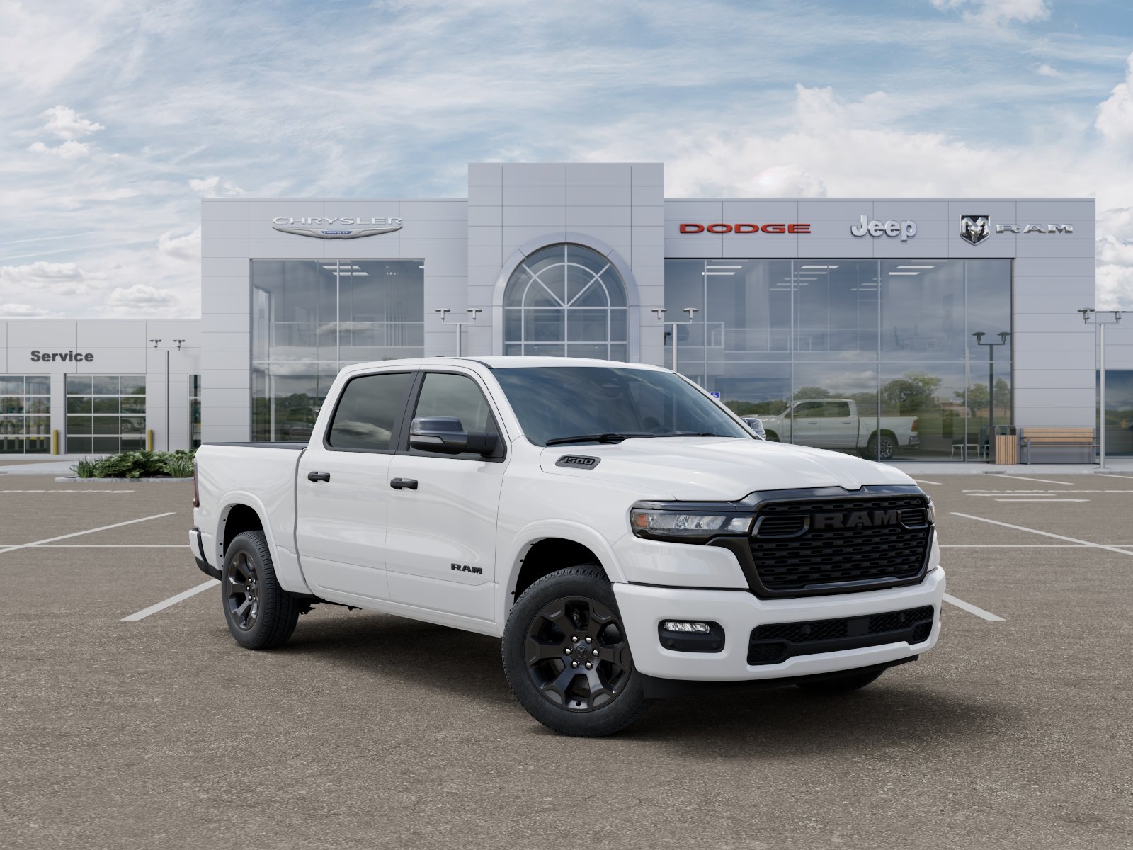 New 2027 Bright White Clear-Coat Exterior Paint RAM Big Horn/Lone Star image 5
