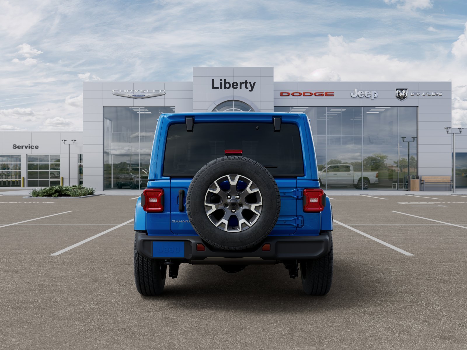 New 2026 Hydro Blue Pearl-Coat Exterior Paint Jeep Sahara image 42