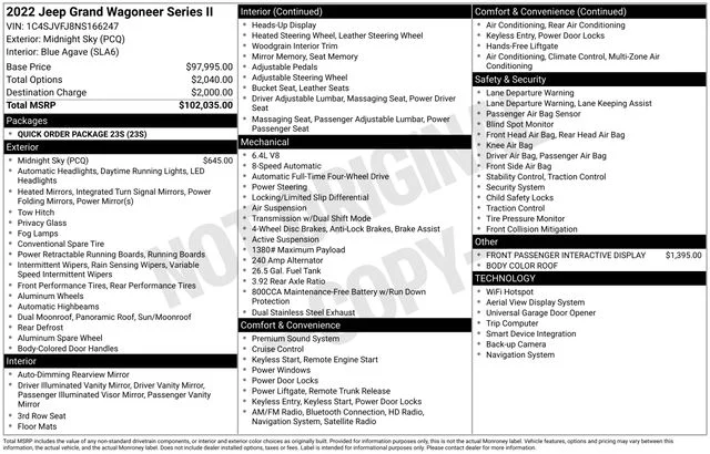 Used 2022 Black Jeep Series II image 8